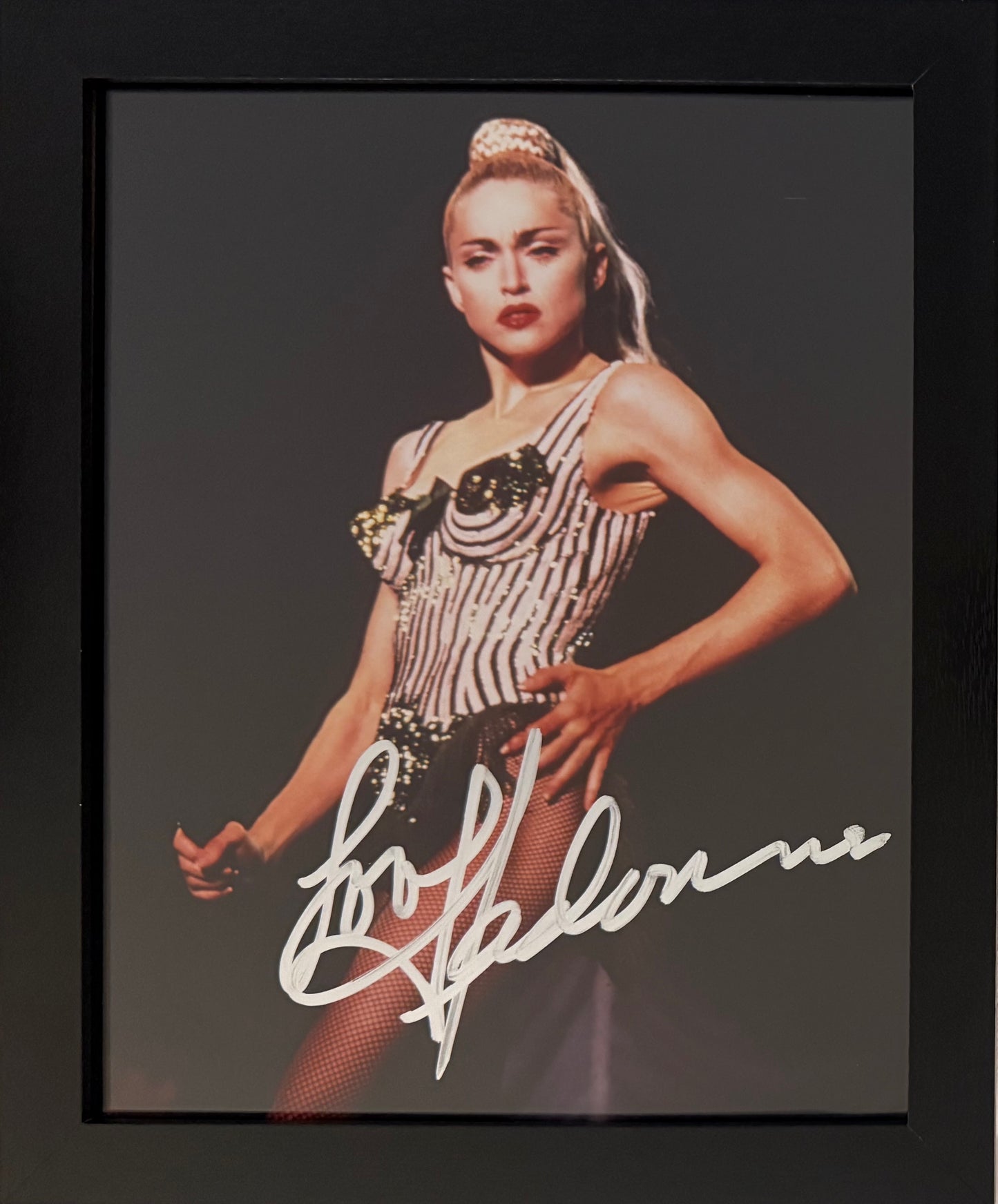 Madonna, Actress, Singer, Cultural Icon, Hand Signed Framed Photo With COA