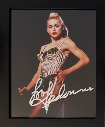 Madonna, Actress, Singer, Cultural Icon, Hand Signed Framed Photo With COA