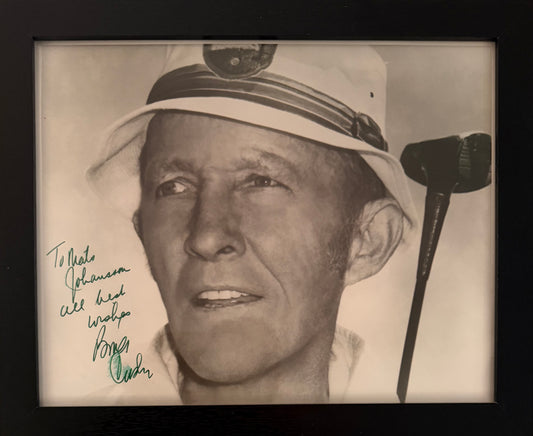 Bing Crosby, Hand Signed Framed 25cm x 20cm Publicity Photo & COA