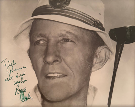 Bing Crosby, Hand Signed Framed 25cm x 20cm Publicity Photo & COA