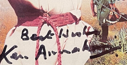 RICHARD TODD, KEN ANNAKIN, HAND SIGNED ROBIN HOOD VIDEO COVER WITH COA