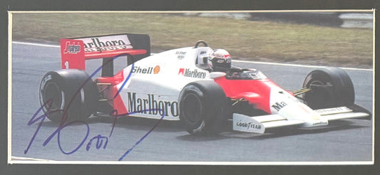 Alain Prost, F1 World Champion, Hand Signed Framed McLaren Photo Presentation & COA