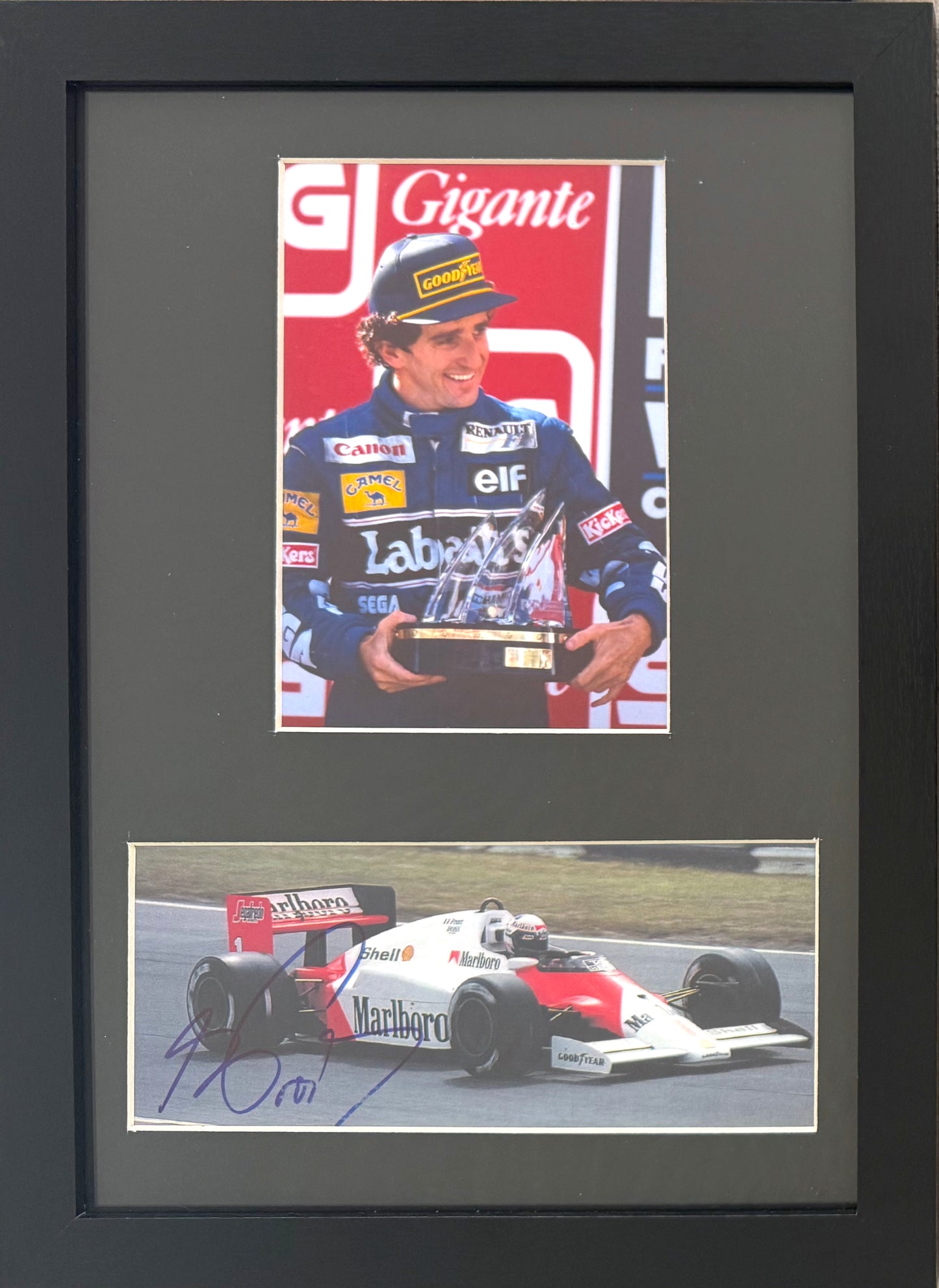 Alain Prost, F1 World Champion, Hand Signed Framed McLaren Photo Presentation & COA