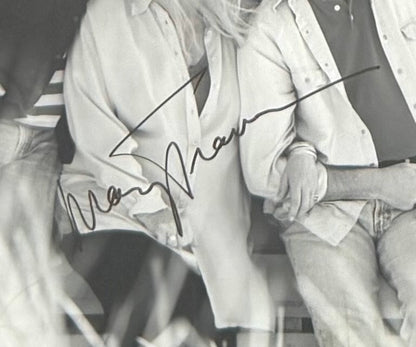 Peter, Paul, Mary, Hand Signed Framed 30cm x 30cm Photo, Ticket & COA