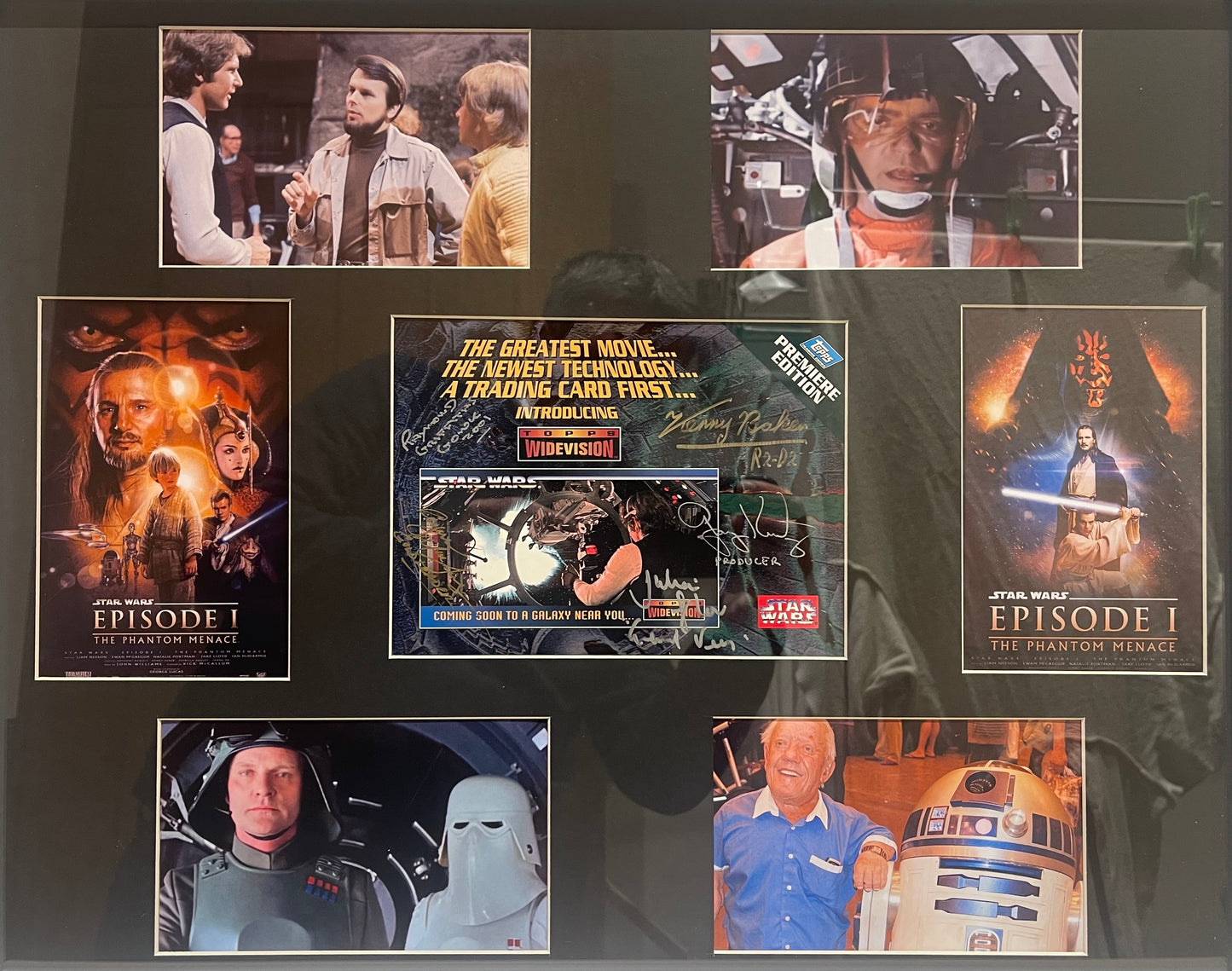 STAR WARS MULTI HAND SIGNED TOPPS PRESENTATION WITH COA