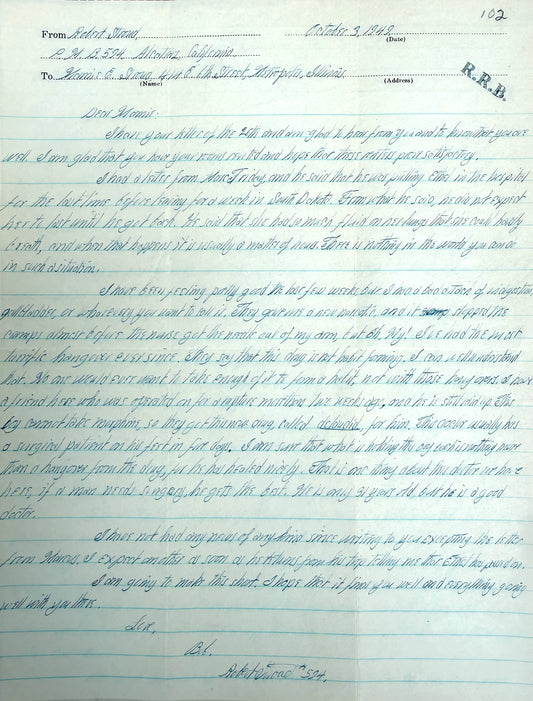 Robert Stroud, Birdman of Alcatraz, Hand Signed Written Letter & John Reznikoff COA