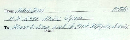 Robert Stroud, Birdman of Alcatraz, Hand Signed Written Letter & John Reznikoff COA