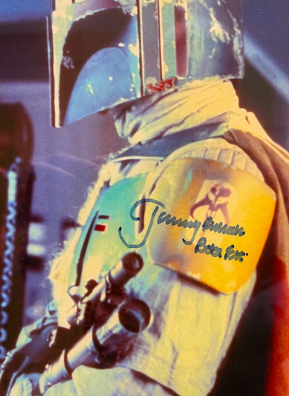 JEREMY BULLOCH BOBA FETT STAR WARS HAND SIGNED PHOTO WITH COA