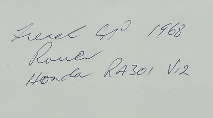 John Surtees, F1, Motorcycle, Racing Legend, Hand Signed Photo With COA