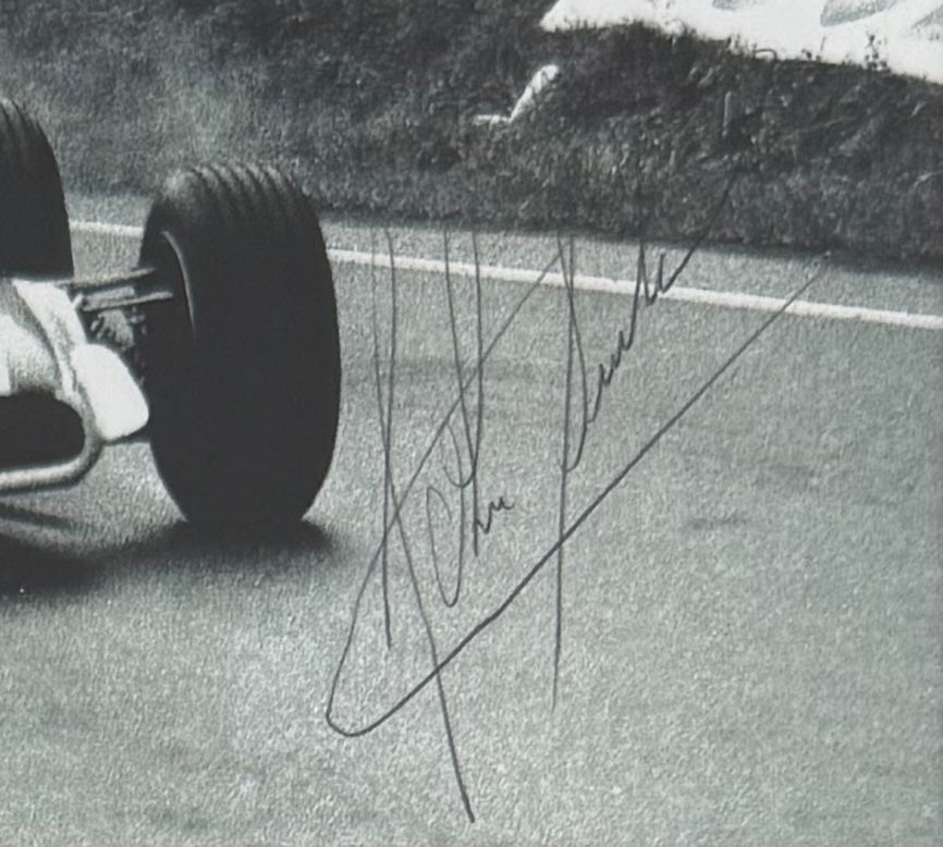 John Surtees, F1, Motorcycle, Racing Legend, Hand Signed Photo With COA