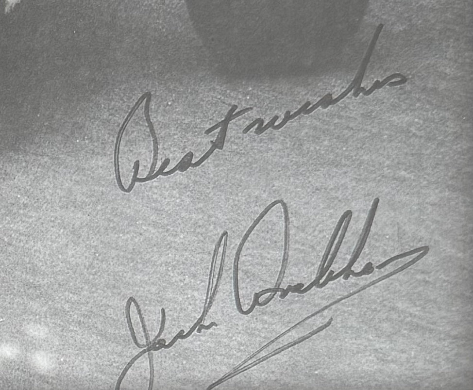Sir Jack Brabham, Hand Signed Framed 30cm x 20cm F1 Magazine Photo With COA