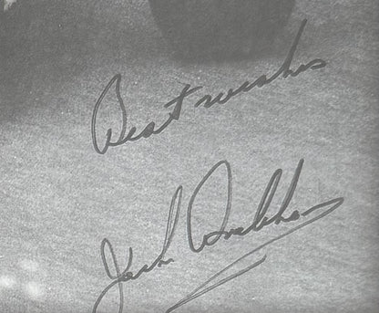 Sir Jack Brabham, Hand Signed Framed 30cm x 20cm F1 Magazine Photo With COA