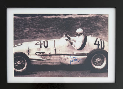 Paul Pietsch, 1930's Nazi Germany Racing Driver, Hand Signed Framed 30cm x 20cm Maserati Photo & COA
