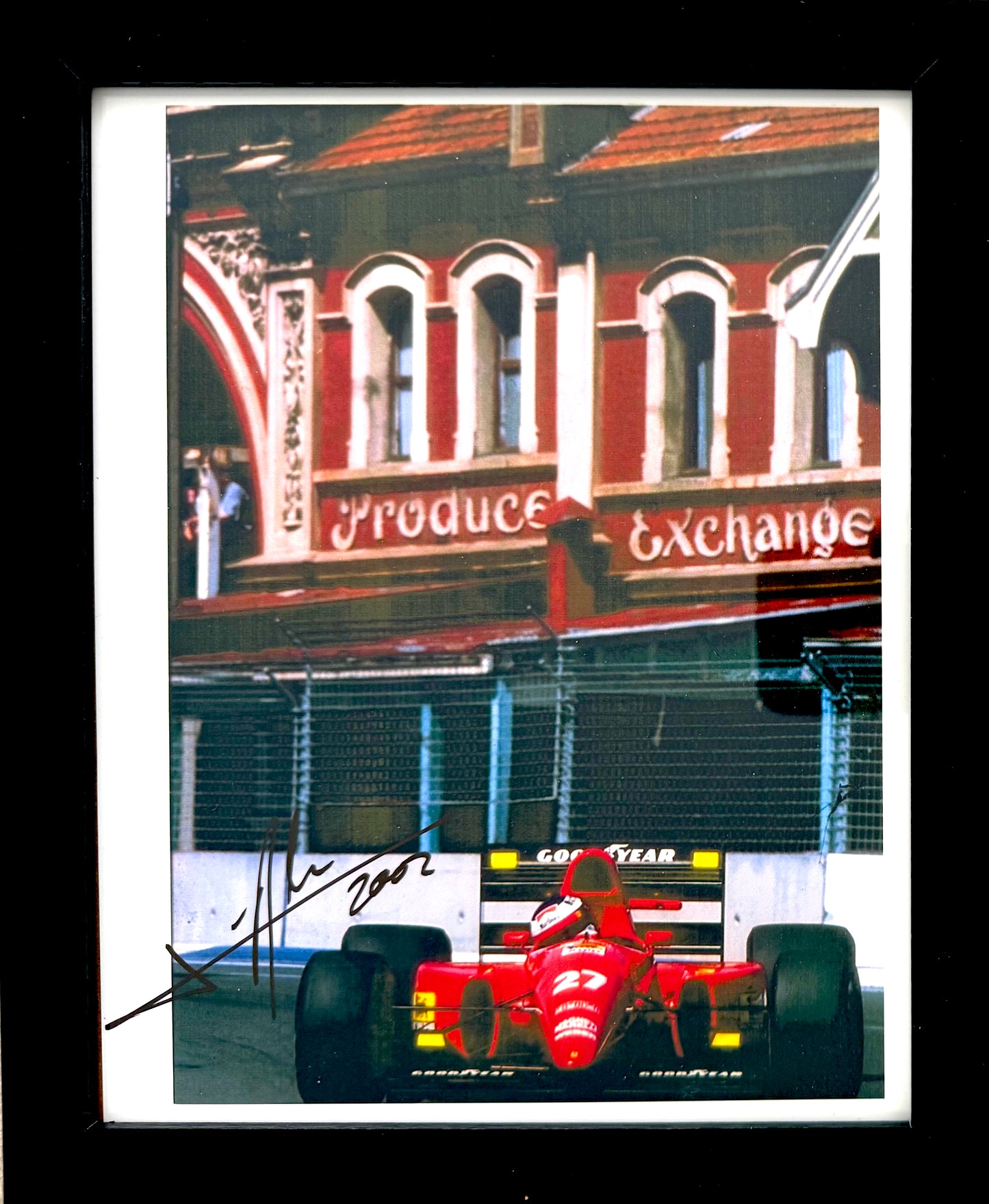 Jean Alesi, 1990's F1 Ferrari Racing Driver, Hand Signed Photo With COA