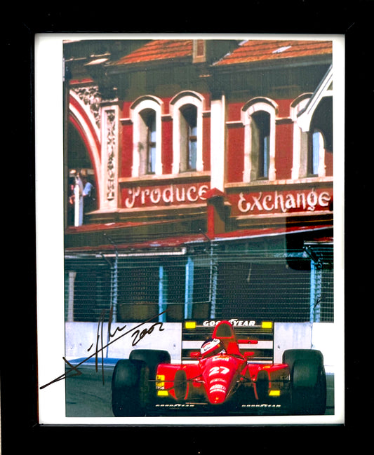 Jean Alesi, 1990's F1 Ferrari Racing Driver, Hand Signed Photo With COA