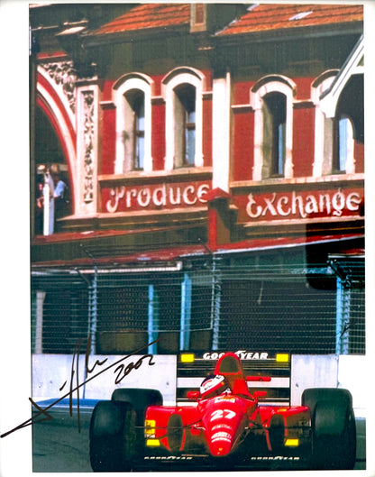 Jean Alesi, 1990's F1 Ferrari Racing Driver, Hand Signed Photo With COA