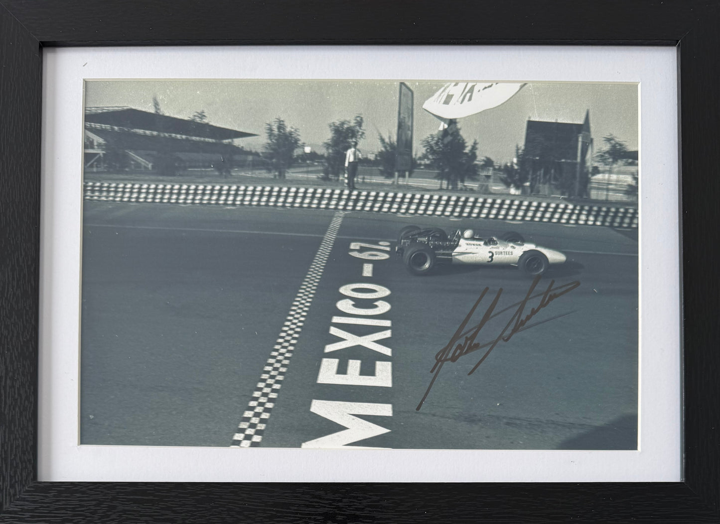 John Surtees, F1, Motorcycle, Racing Legend, Hand Signed Photo With COA