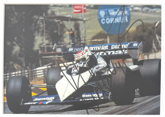 Riccardo Patrese, 1980's F1 Williams Racing Driver, Hand Signed Photo With COA