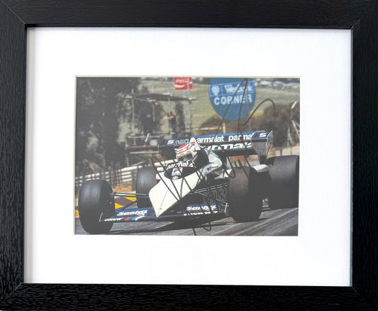 Riccardo Patrese, 1980's F1 Williams Racing Driver, Hand Signed Photo With COA