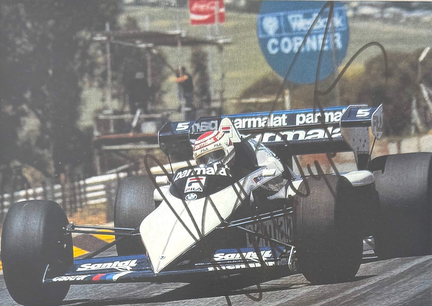 Riccardo Patrese, 1980's F1 Williams Racing Driver, Hand Signed Photo With COA