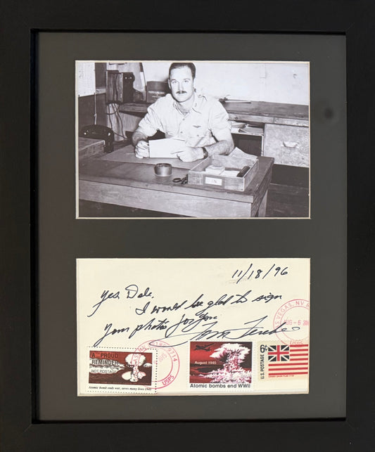 Thomas Ferebee, Enola Gay Atomic Bomb Bombardier, Hand Signed FDC & COA