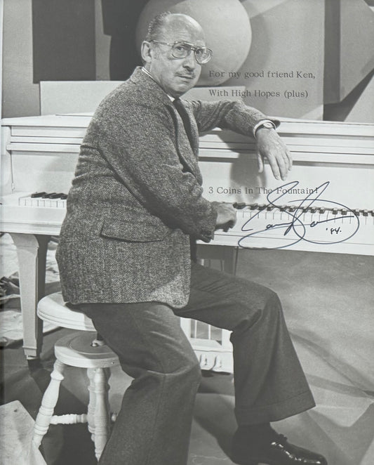Sammy Cahn, Musician, Hand Signed Framed 25cm x 20cm Original Photo Presentation & COA
