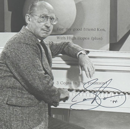 Sammy Cahn, Musician, Hand Signed Framed 25cm x 20cm Original Photo Presentation & COA