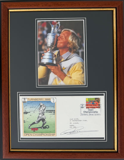 Greg Norman, Golf Legend, Hand Signed First Day Cover FDC 40cm x 30cm Framed With COA