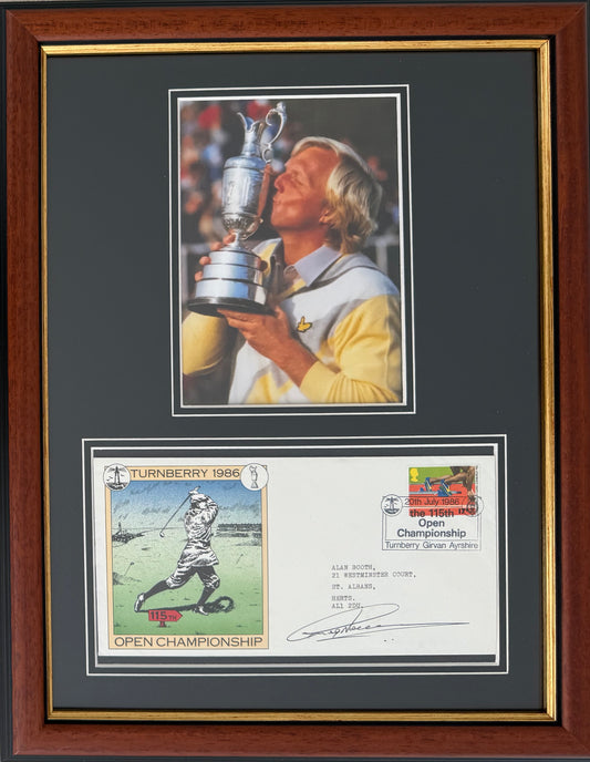 Greg Norman, Golf Legend, Hand Signed First Day Cover FDC 40cm x 30cm Framed With COA
