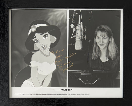 Linda Larkin, Original Disney Aladdin Actress, Hand Signed Framed Photo & COA