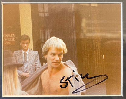 STING, AKA GORDON SUMNER, THE POLICE HAND SIGNED PHOTO WITH COA