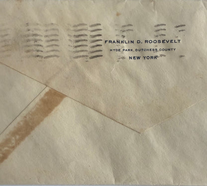 Franklin D. Roosevelt, 32nd American President, Hand Signed Letter Presentation, With COA