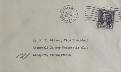 Franklin D. Roosevelt, 32nd American President, Hand Signed Letter Presentation, With COA