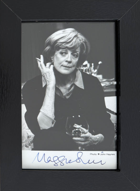 Maggie Smith, Iconic 'Harry Potter' British Actress, Hand Signed Photo & COA