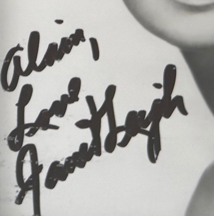 Janet Leigh, Hollywood Actress, Hand Signed Original Publicity Photo & COA