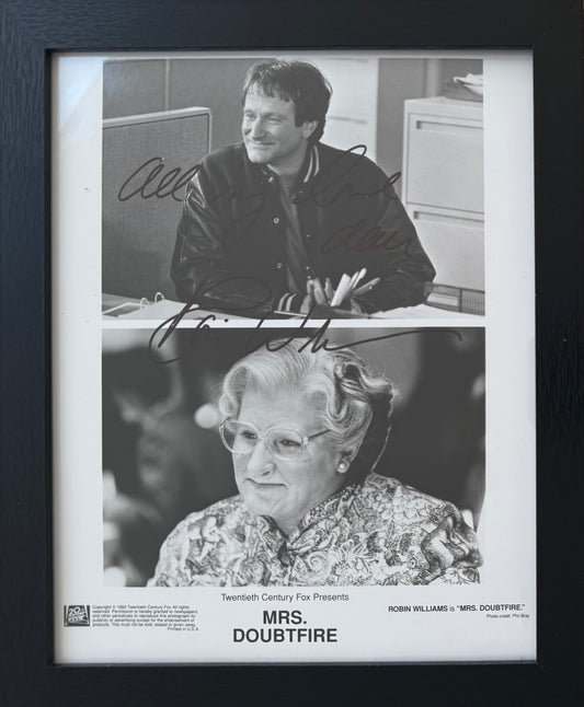 Robin Williams, Comedian, Actor, Hand Signed 'Mrs Doubtfire' Photo Presentation & COA