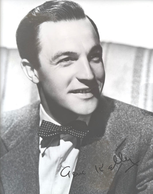 Gene Kelly, Actor, Dancer, Hand Signed 25cm x 20cm Photo & COA