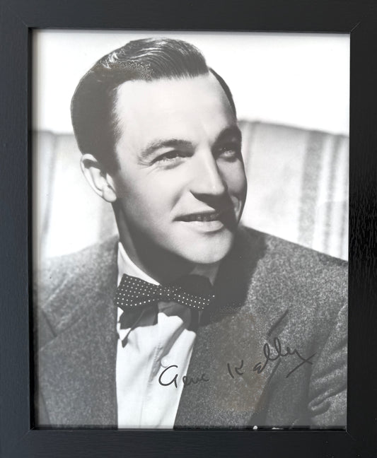 Gene Kelly, Actor, Dancer, Hand Signed 25cm x 20cm Photo & COA