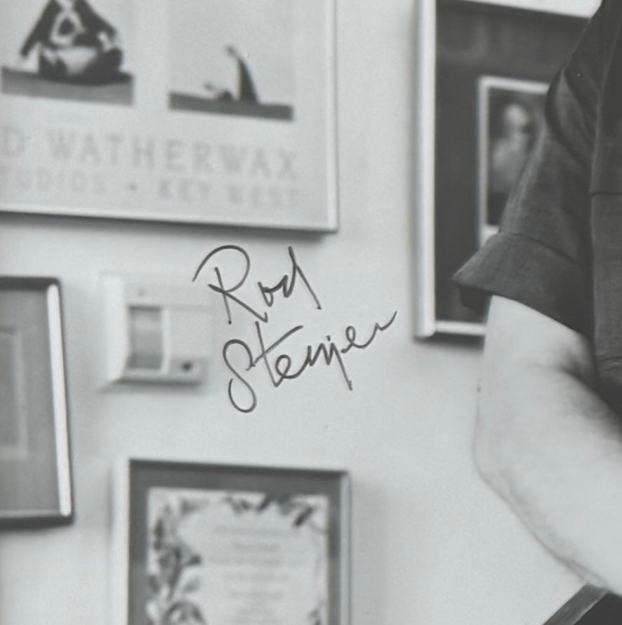 Rod Steiger Hand Signed Framed (25x20cm) Photo Presentation With COA