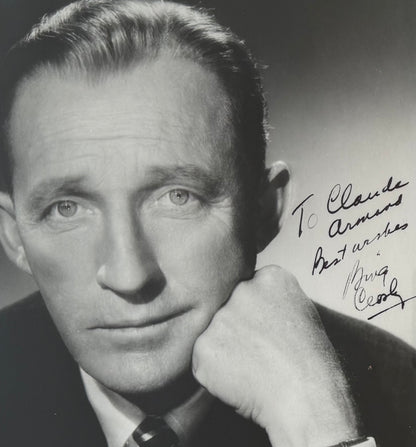 Bing Crosby, Hand Signed Framed 25cm x 20cm Publicity Photo & COA