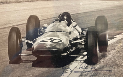 Jim Clark F1 Lotus Legend Hand Signed Postcard Presentation With COA