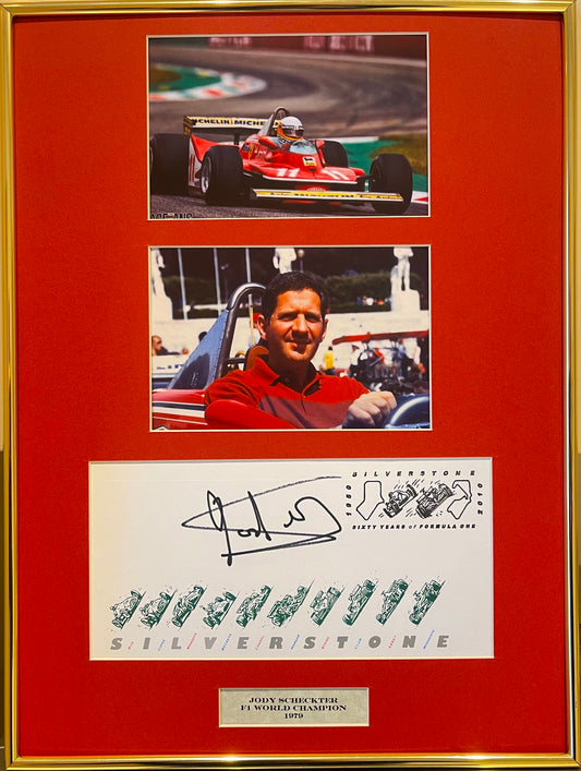 JODY SCHECKTER FERRARI F1 CHAMPION HAND SIGNED FDC WITH COA