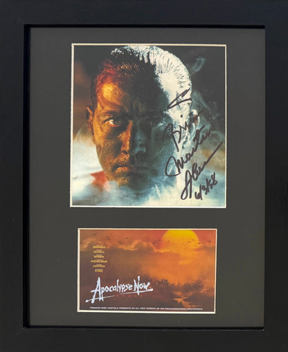 Martin Sheen, Actor, Hand Signed 'Apocalypse Now' Photo Presentation & COA