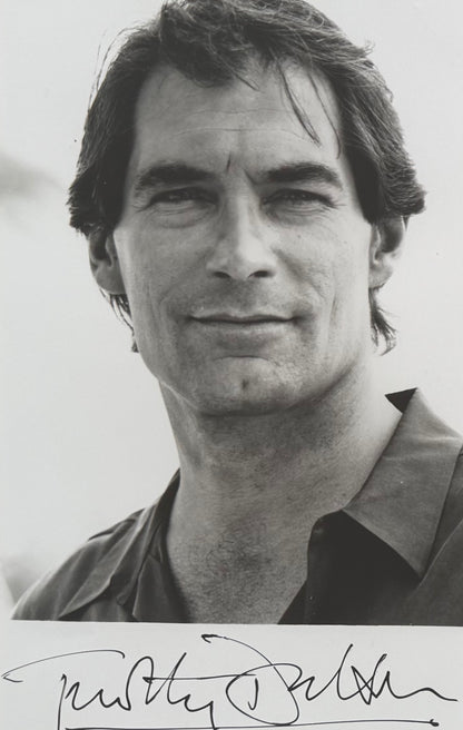 Timothy Dalton, Former James Bond 007, Hand Signed Photo & COA