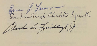 Charles Lindbergh, Guaranteed Hand Signed 'A Political Biography' Book, & PSA DNA COA