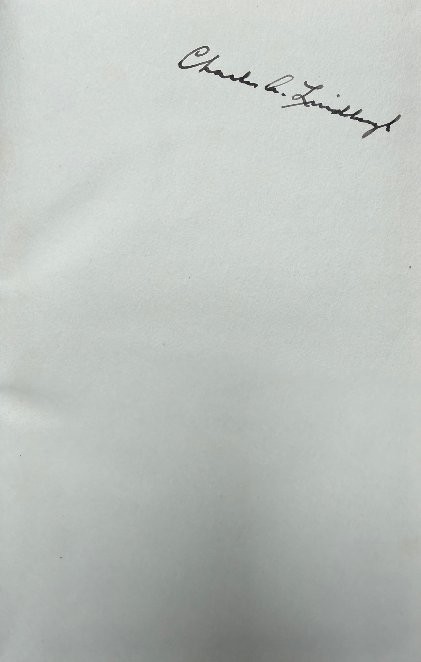 Charles Lindbergh, Guaranteed Hand Signed 'Spirit of St. Louis' Book, & COA