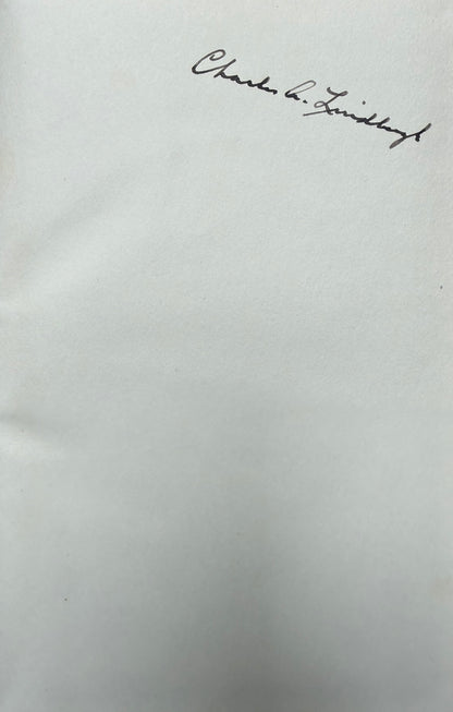 Charles Lindbergh, Guaranteed Hand Signed 'Spirit of St. Louis' Book, & COA