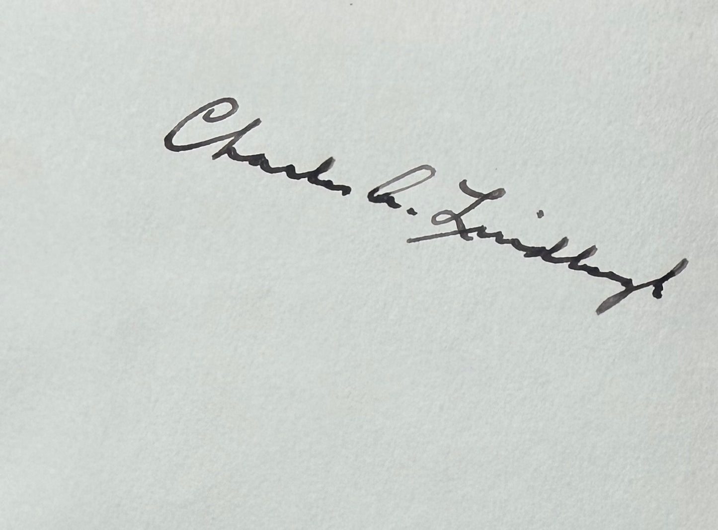 Charles Lindbergh, Guaranteed Hand Signed 'Spirit of St. Louis' Book, & COA