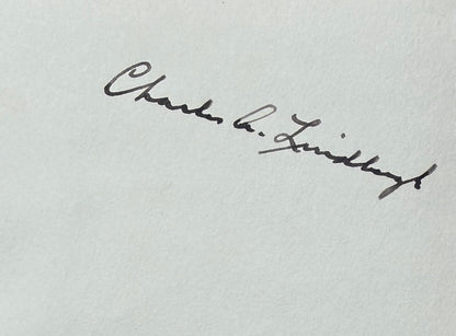 Charles Lindbergh, Guaranteed Hand Signed 'Spirit of St. Louis' Book, & COA