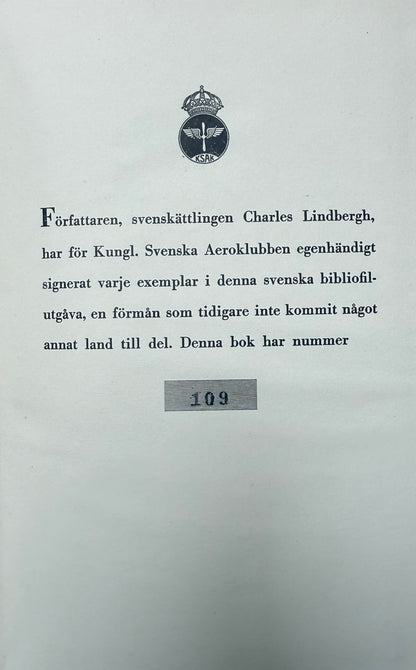 Charles Lindbergh, Guaranteed Hand Signed 'Spirit of St. Louis' Book, & COA